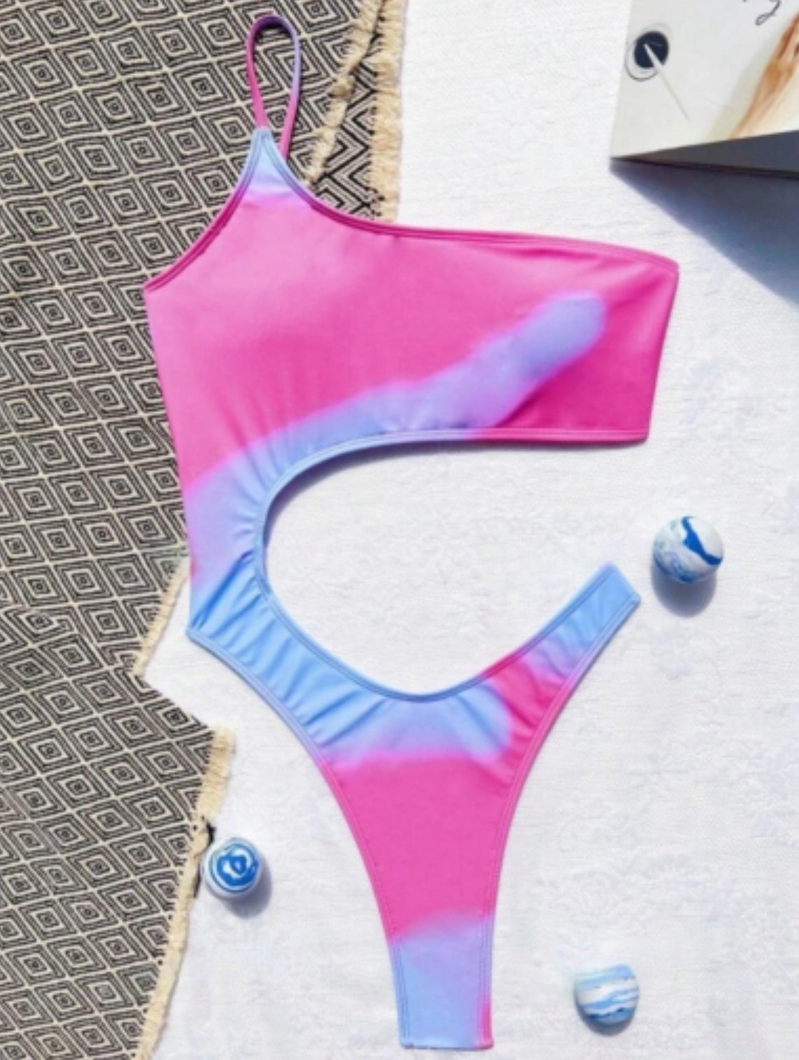 Цял бански Sun pink
