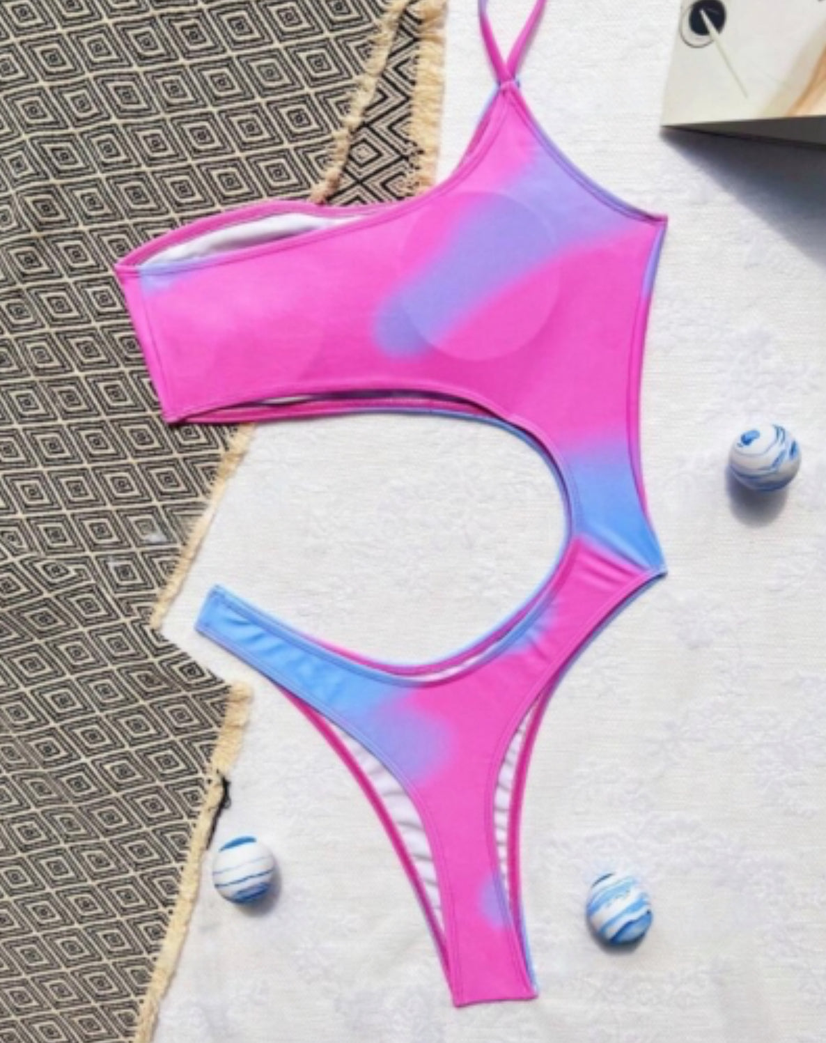 Цял бански Sun pink